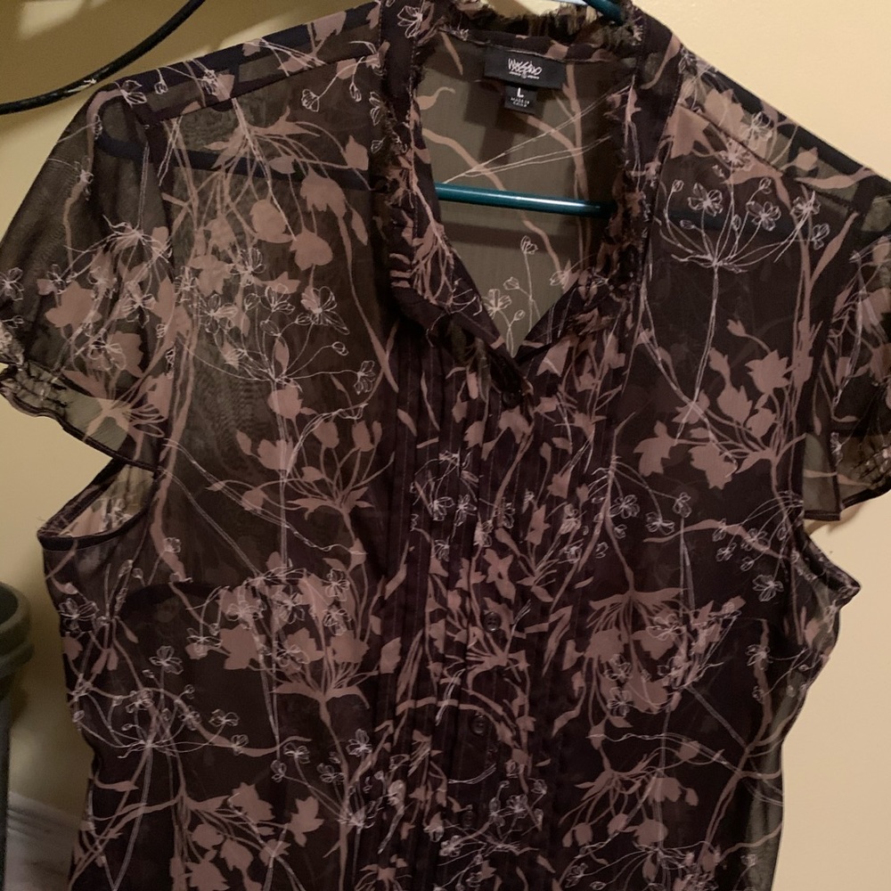 Ladies sheer blouse